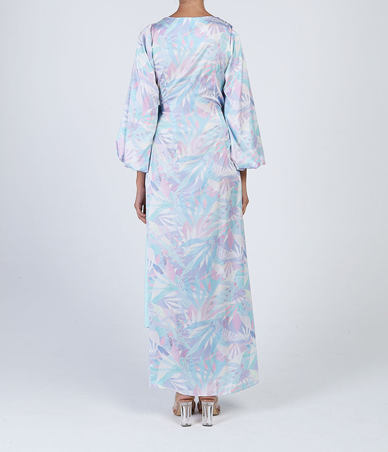 PASTEL WRAP DRESS