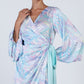 PASTEL WRAP DRESS