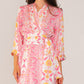 PINK IZNIK WRAP DRESS